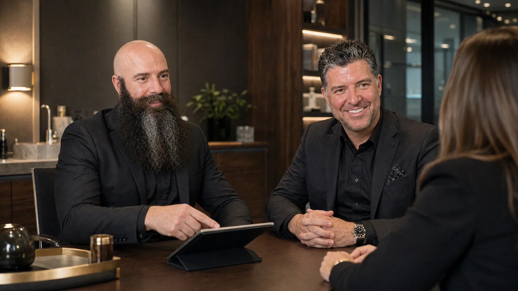 Anton and Adriaan in a private Fidere consultation